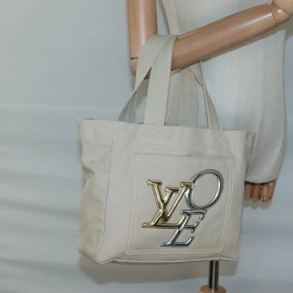 LOUIS VUITTON That's Love Tote PM Tote Bag Canvas Beige - Picture 1 of 16